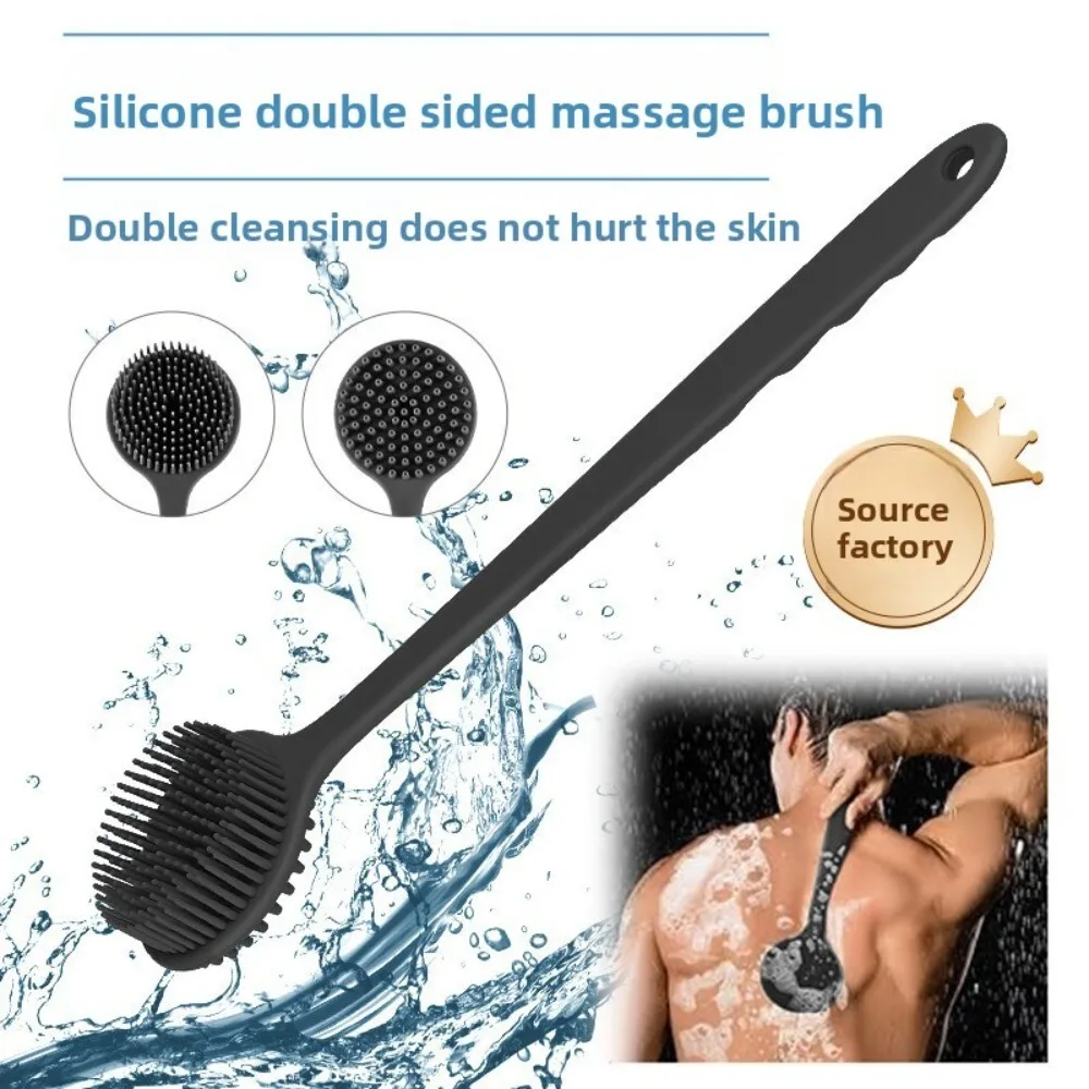 

Silicone Long Handle Back Scrubber for Exfoliating and Massaging Waterproof Bath Shower Body Cleaning Tool for Men and Women