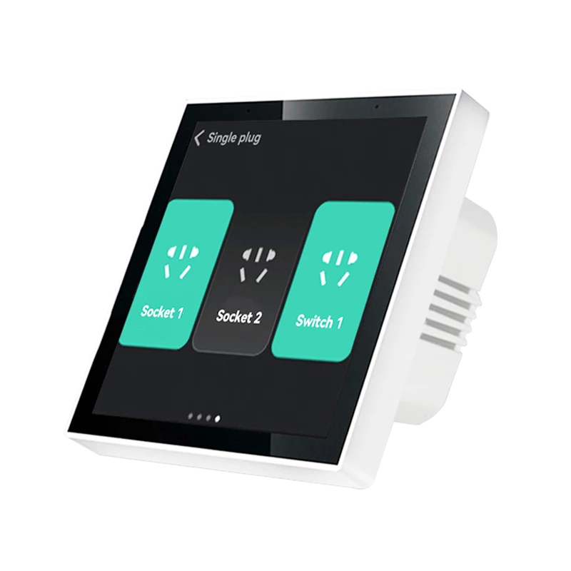 4 inch control panel     smart home zigbee gateway control the lights curtains air conditioners