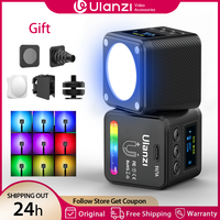 Ulanzi L2 RGB Mini COB Video Light 360° Full Color Magnetic Light with Diffuser for DSLR Camera Lightning Photography Vlog Live