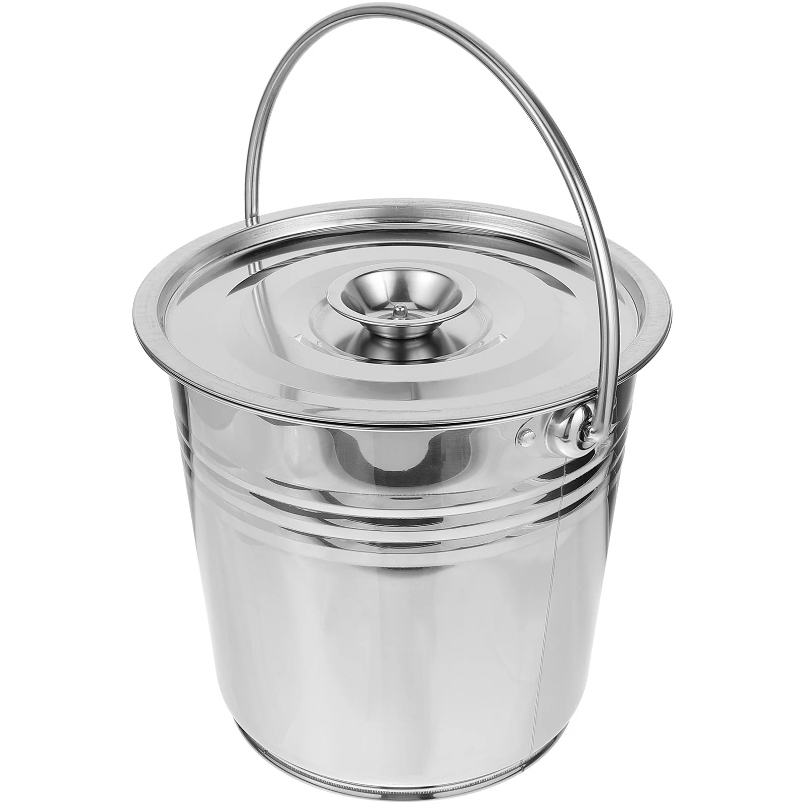 

Stainless Steel Fireplace Cleaning Ash Bucket Money Incinerator Multi-use Metal Storage Container Charcoal Holder Grill