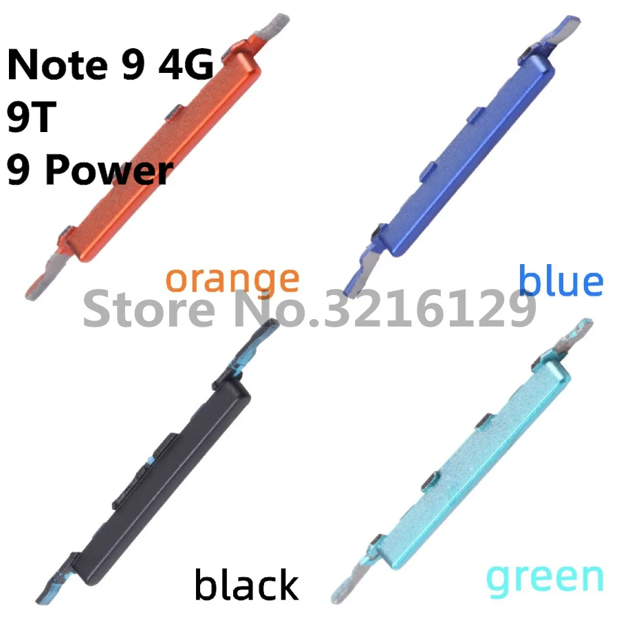 Original NEW For Xiaomi Redmi Note 9 Power 9T 9S Pro 4G 5G Phone Housing Chassis Volume Button Side Key Replacement