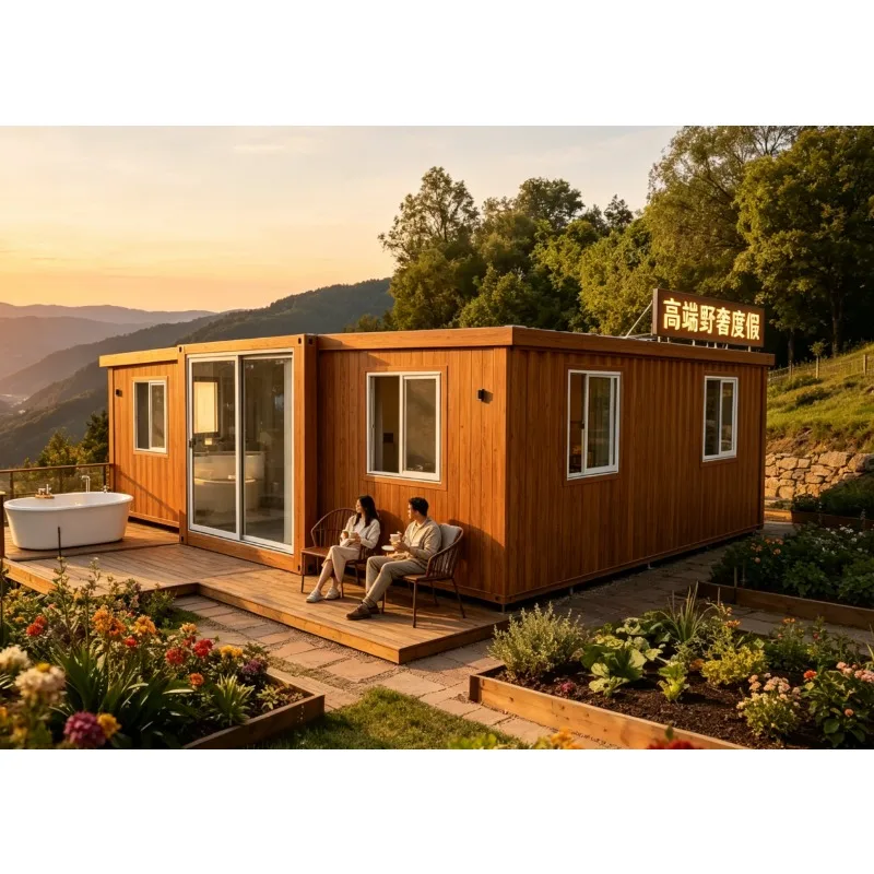 3 Bedroom Expandable Container House for Australia 40ft Prefab Foldable Home Luxury Steel Cabin Garden Tiny House