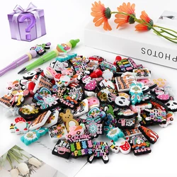 20/30/50Pcs/Set Random Mix Style Silicone Focal Beads Easter Series For Jewelry Making DIY Pen KeyChain Bracelet Accessories