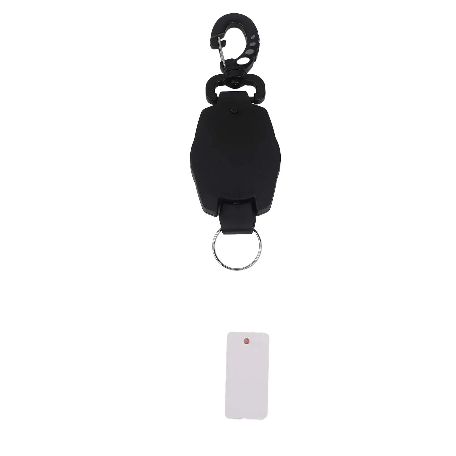 Retractable For diving for retractor with Split Ring and Clip for Secure Attachment to or Weight Belt Up to 41 Inch Extension