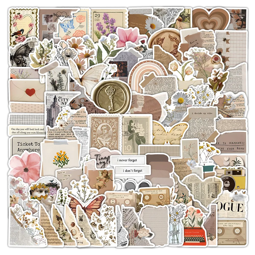 120Pcs Diary-Themed Waterproof Stickers, Versatile Decals for Notebook, Handbook & Scrapbooking Peel Joy Sticker Store