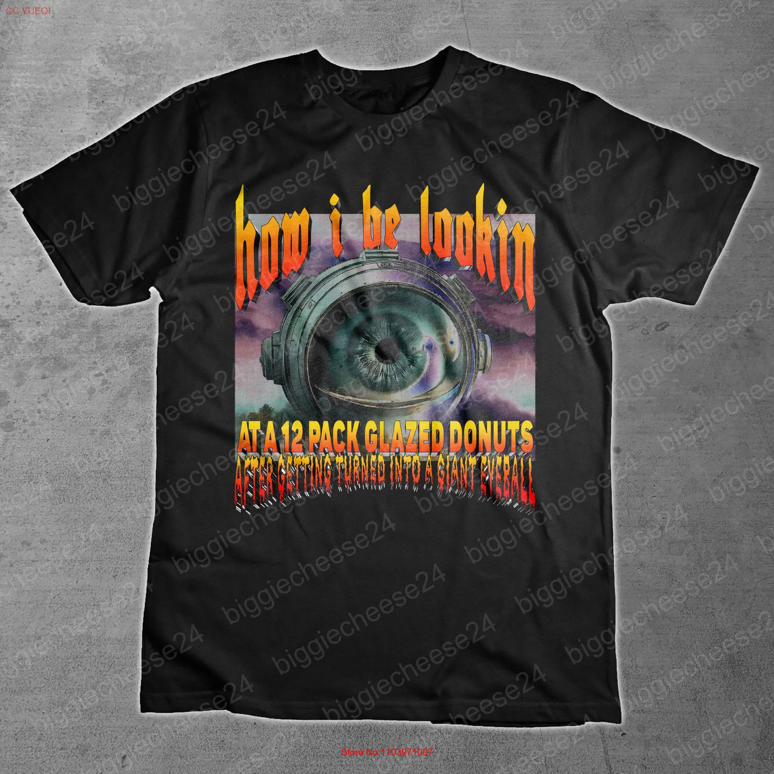 Как я выглядит в упаковке 12-запись глазурованные пончики. Сорочка «Озвездный мем» «Облатайся в глазное яблоко»