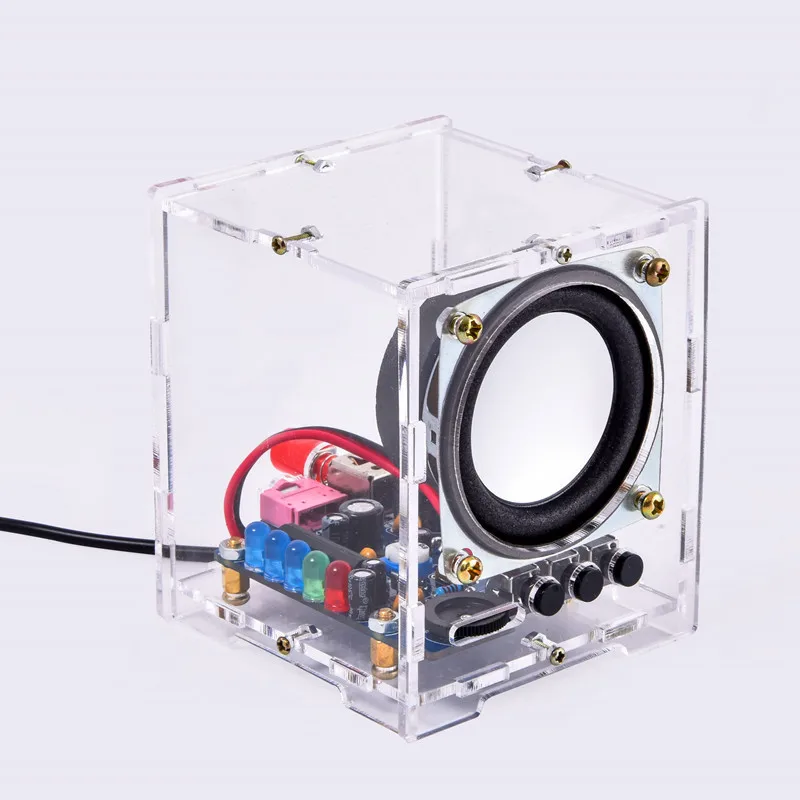 HU-009 DIY Bluetooth Speaker Kit Mini Amplifier Unassembled Circuit Parts Portable Phone Audio Speaker Soldering DIY Project