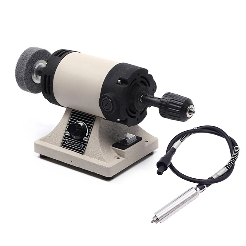 Mini Portable Bench Grinder Rotary Flexible Shaft Dental Polisher Lathe