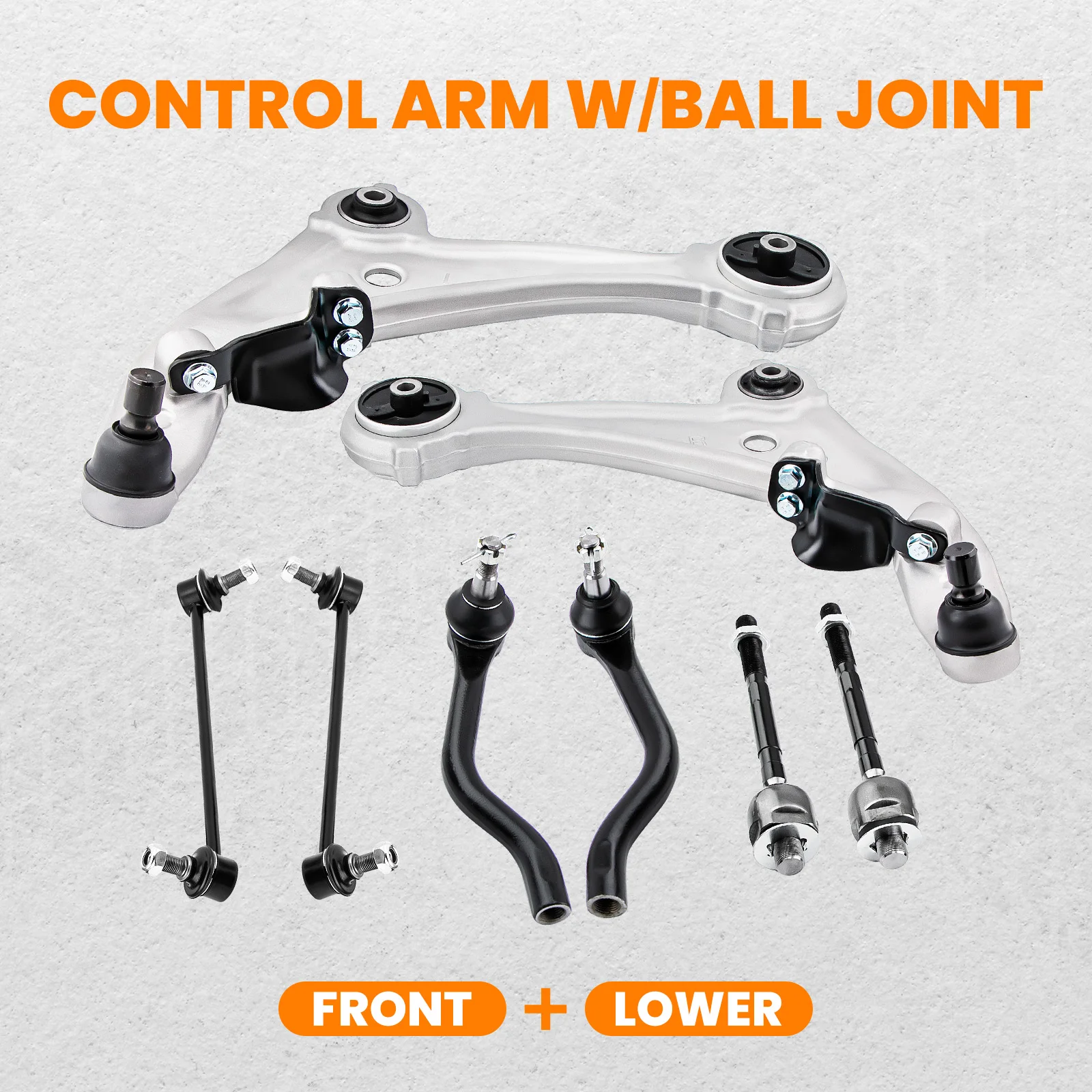 8x Front Lower Control Arms Ball Joint for 2007-2012 Nissan Altima SL Sedan 2.5L