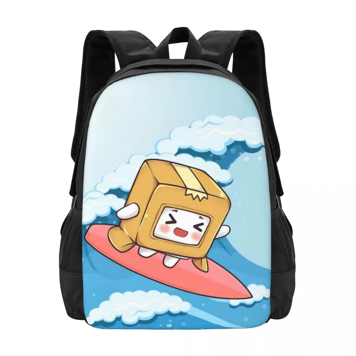 Cartoon Foxy Boxy Lanky-box Travel Laptop Backpack, Business College School Computer Bag Gift for Men & Women