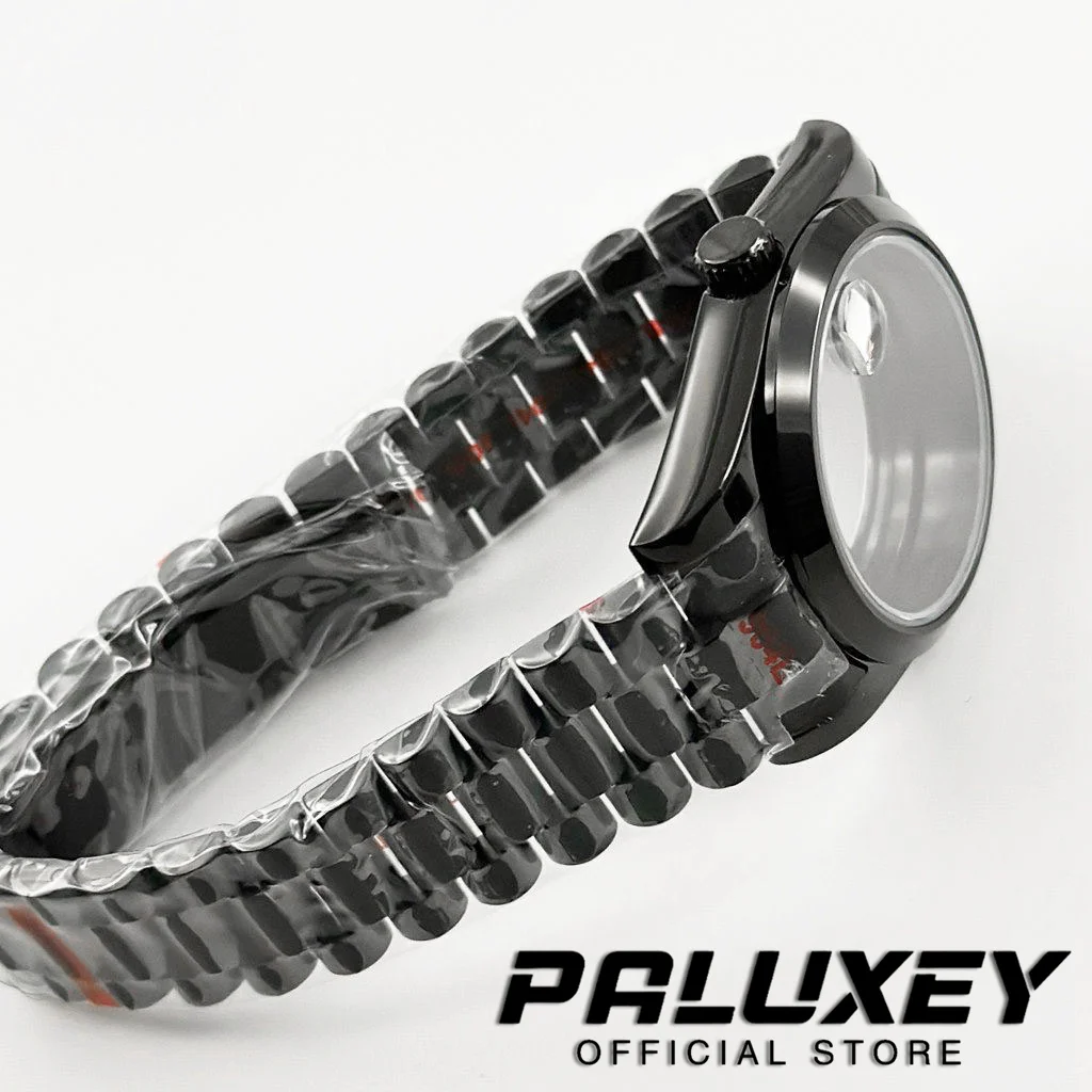 PVD Black 36MM/40MM NH35 Watch Case Stainless Steel Bracelet Sapphire Glass For NH34 NH35 NH36 NH38 NH70 ETA2824 PT5000 Movement