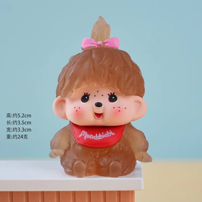 

for mongqiiq Resin Figurines, Cute Miniatures Ornament, Desk Decoration Figurines, Kawaii Doll Ornament, Car Dashboard Decor