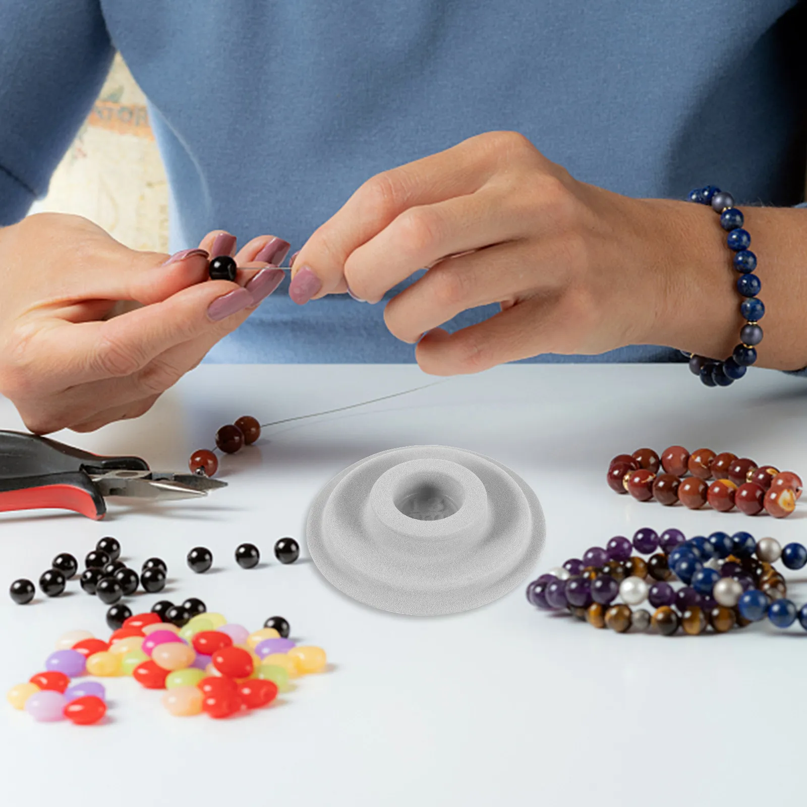 

8Pcs Bead Design Board Jewelry Tray Bracelets Beading Board Craft Making Supplies Jewelry DIY Design Tray Beading Supplies