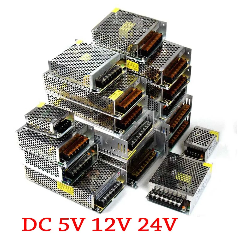 

DC 5V 12V 24V Lighting Transformers 1A 2A 3A 5A 10A 15A 20A 30A 50A 60A Switching Power Supply 30W 50W 100W 120W 480W LED Driver