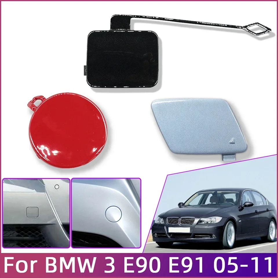 Front Bumper Towing Hook Cover Cap Shell For BMW 3 320 325 330 E90 E90LCI E91 M-Sport 2005 2006 2007 2008 2009 2010 2011 Painted