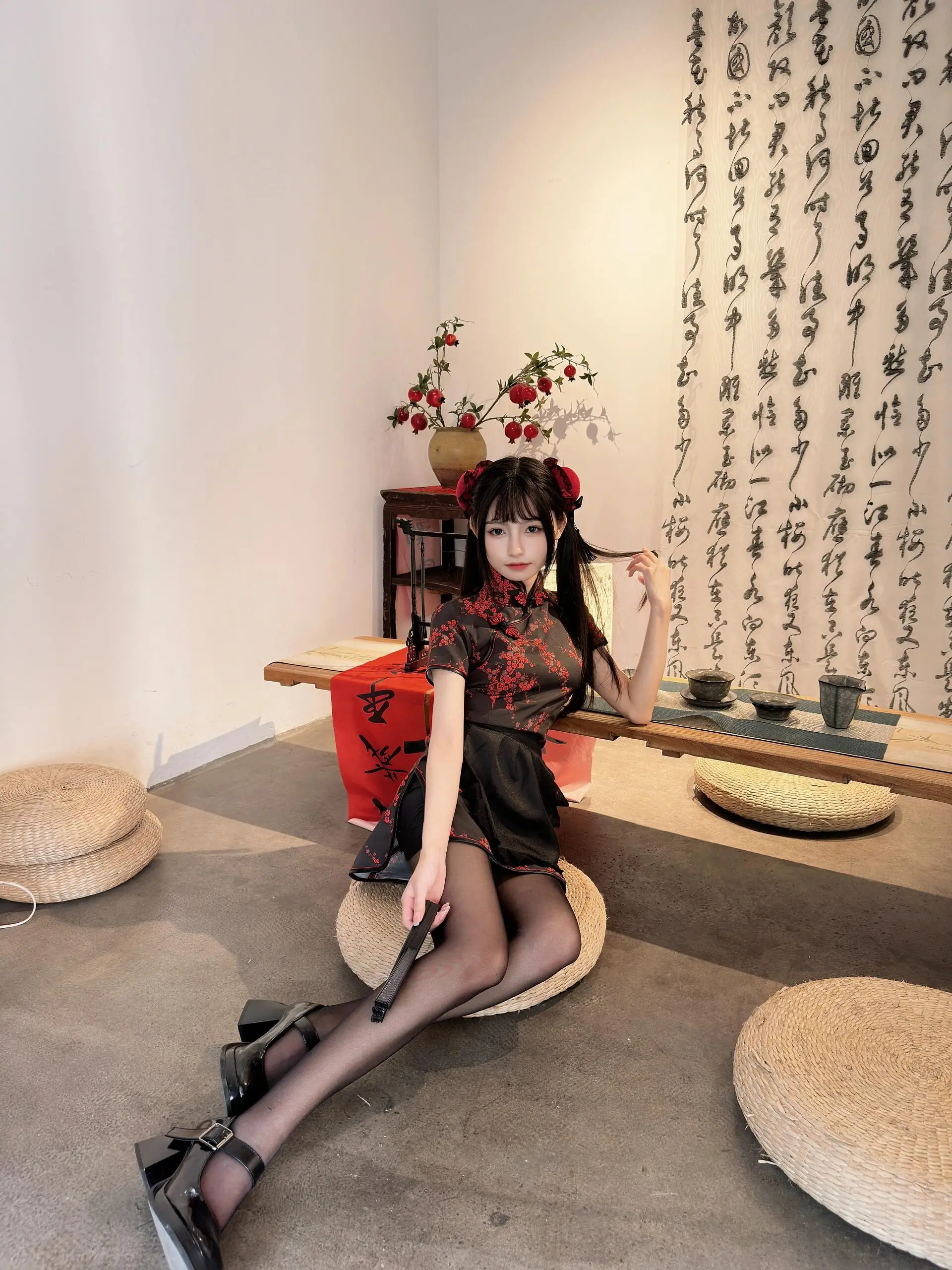 Halloween Cisas Cosplay Dr. Japanischer Dienstmädchenrock Lolita Set Simptic ort Daily Wear Low Slit o...