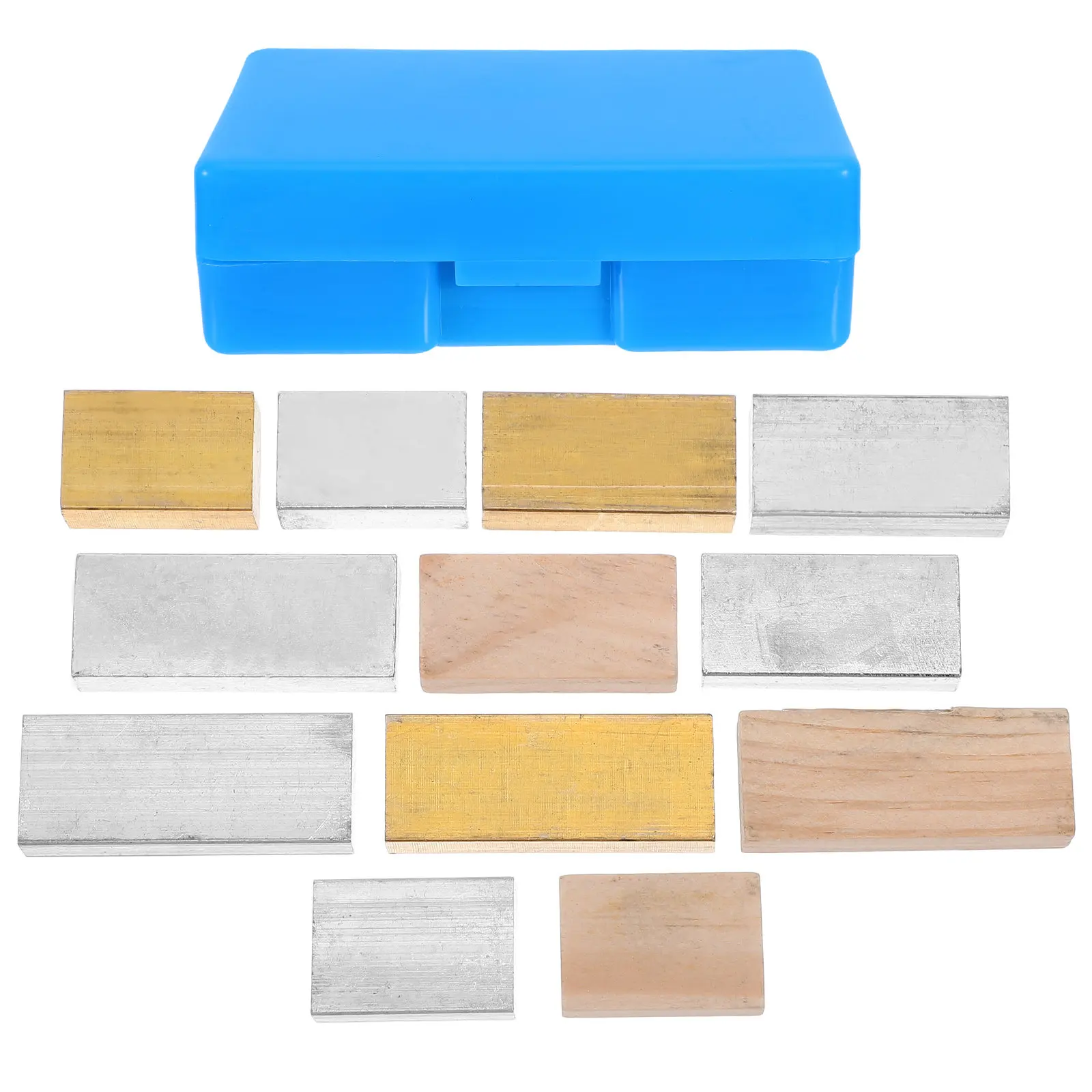 12Pcs Metal Density Cube Set For High School Physics Lab Stem Education Cubes Teaching Aids Mass Investigations