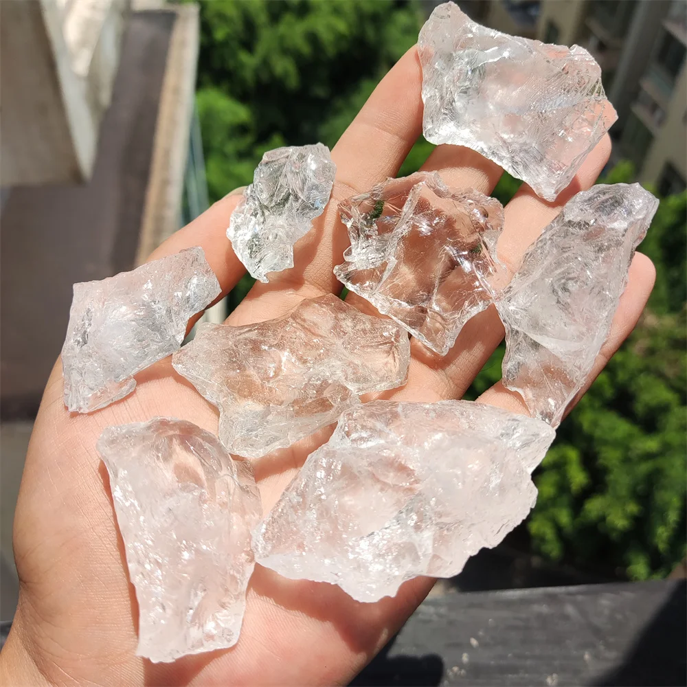 1Pc Natural Clear White Crystal Quartz Raw Rare Transparent Reiki Healing Crystals Stone Mineral Specimen