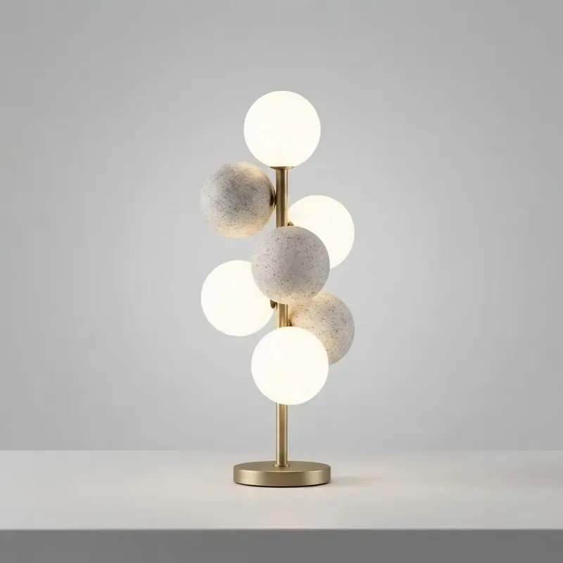 Dining Room Living Room Hotel Bedroom Bedside Wrought Iron PE Desk Lamp Decoration Modern Luxury Nordic Lobby LED Desk