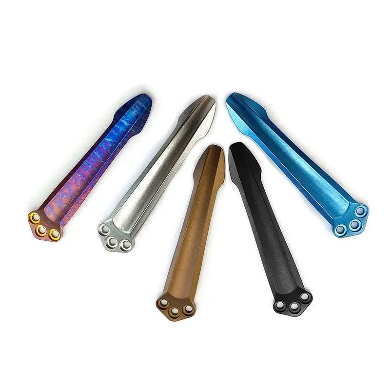 Clip de titanio de transporte profundo de 7 colores para cuchillos Benchmade / Emerson / ProTech / ZT Griptillian Mini-Grip Barrage Bugout Bulldog 940