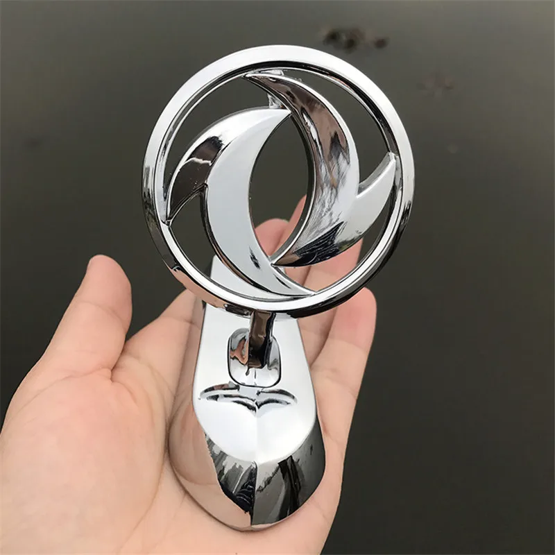 Alloy Emblem for Dongfeng Fengshen AX7 Cross Ax4 Fengxing 580 S30 H30 Vehicle Hood Sticker Silver Badge Auto Exterior Decoration