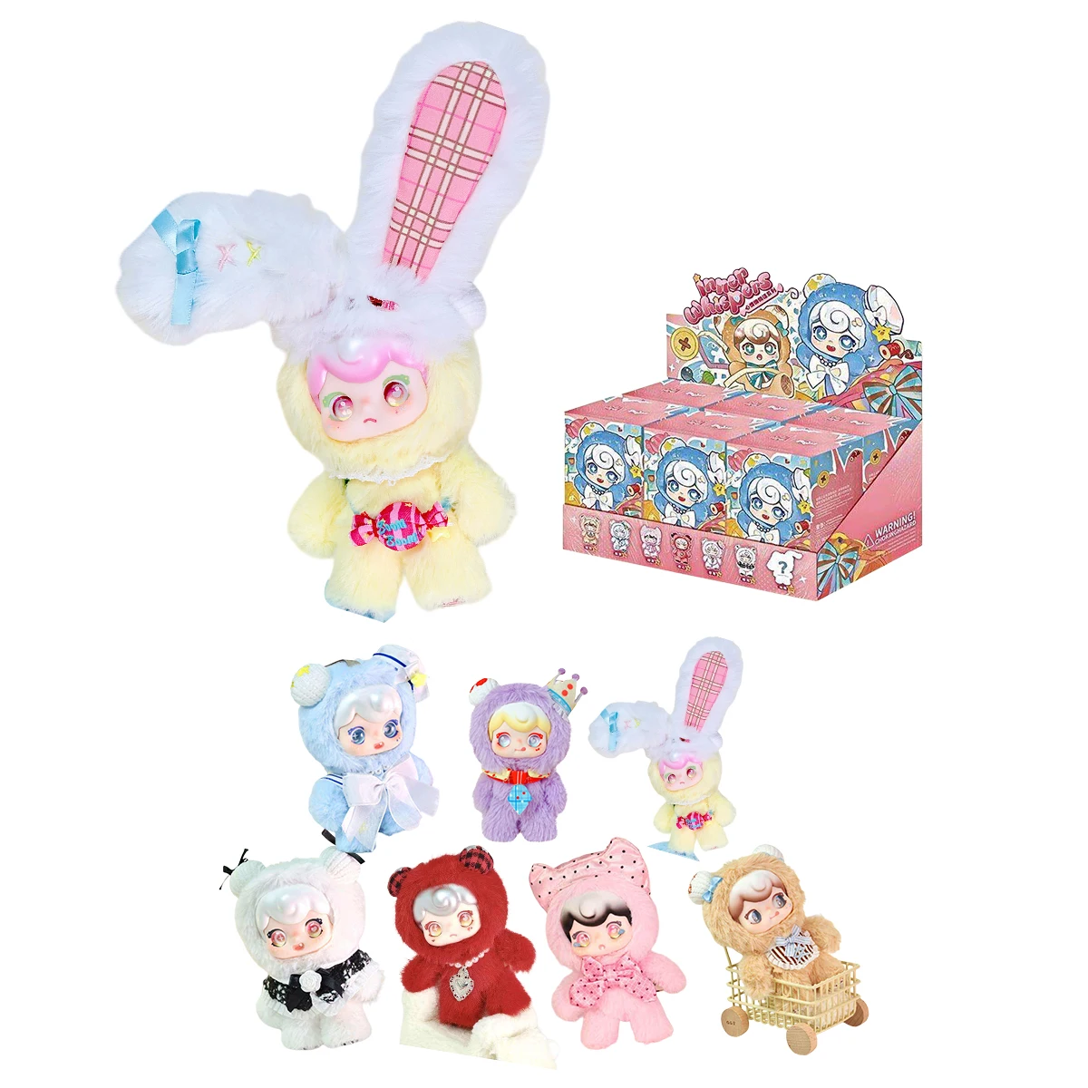 

HIPLAY FT.FIRE JaoJao - Mood Whispers Series FT-1250901 Collectible Plush Blind Box (6 Full Set,Randomly 1 pc)