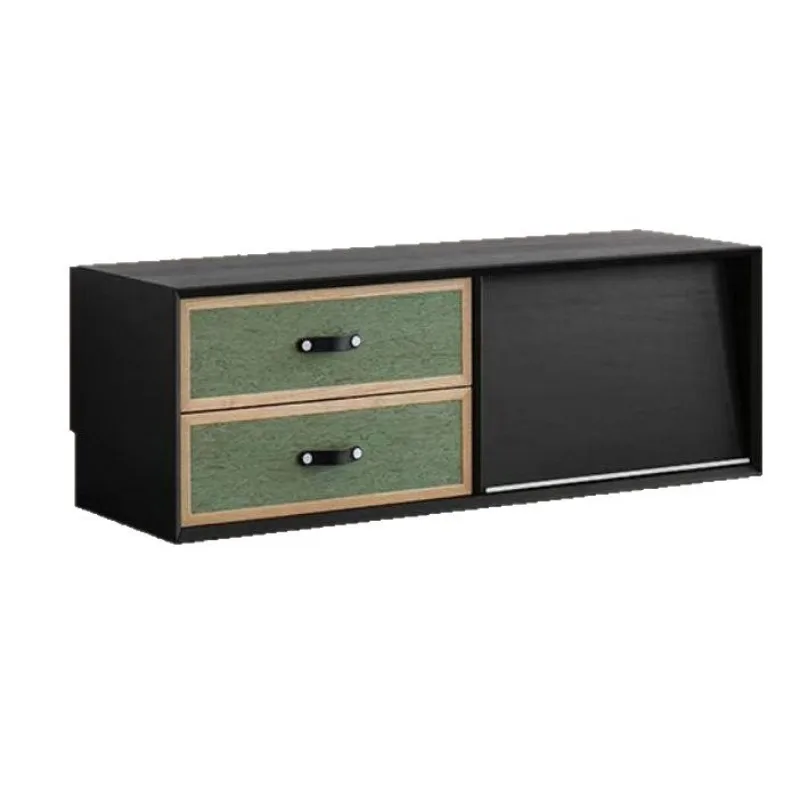 Floor-to-ceiling TV cabinet, antique solid wood locker for living room and home use