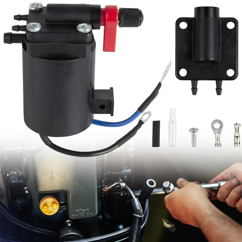 

Fuel Primer Choke Solenoid valve compatible with Omc Johnson Evinrude 9.9-300 HP 1980-2005 outboard 5007356 5828665 397909