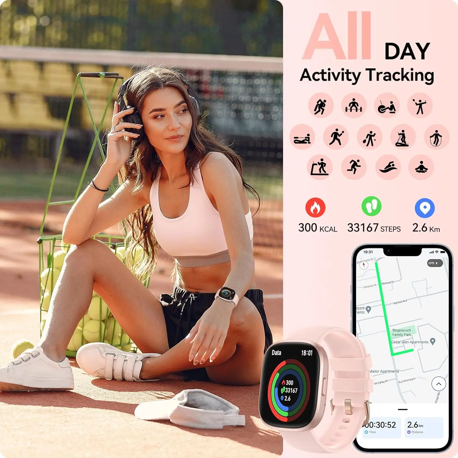 Smart Watch(Answer/Make Call), 1.83\