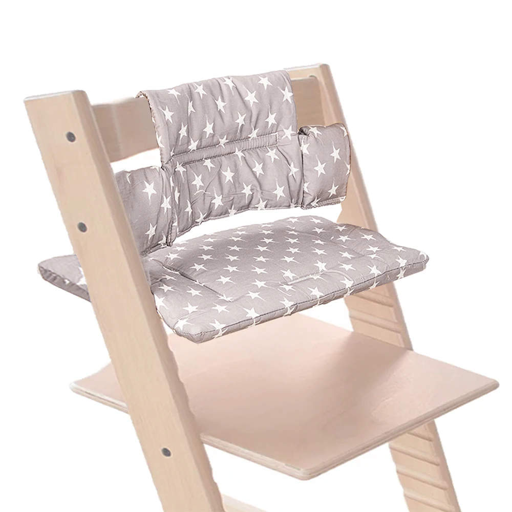 Cojín de asiento de trona para Stokke Tripp Trapp, asiento de crecimiento para niños, silla de cena con respaldo, funda de tela, accesorios de