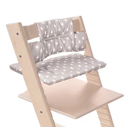 Cojín de asiento de trona para Stokke Tripp Trapp, asiento de crecimiento para niños, silla de cena con respaldo, funda de tela, accesorios de reemplazo para bebé