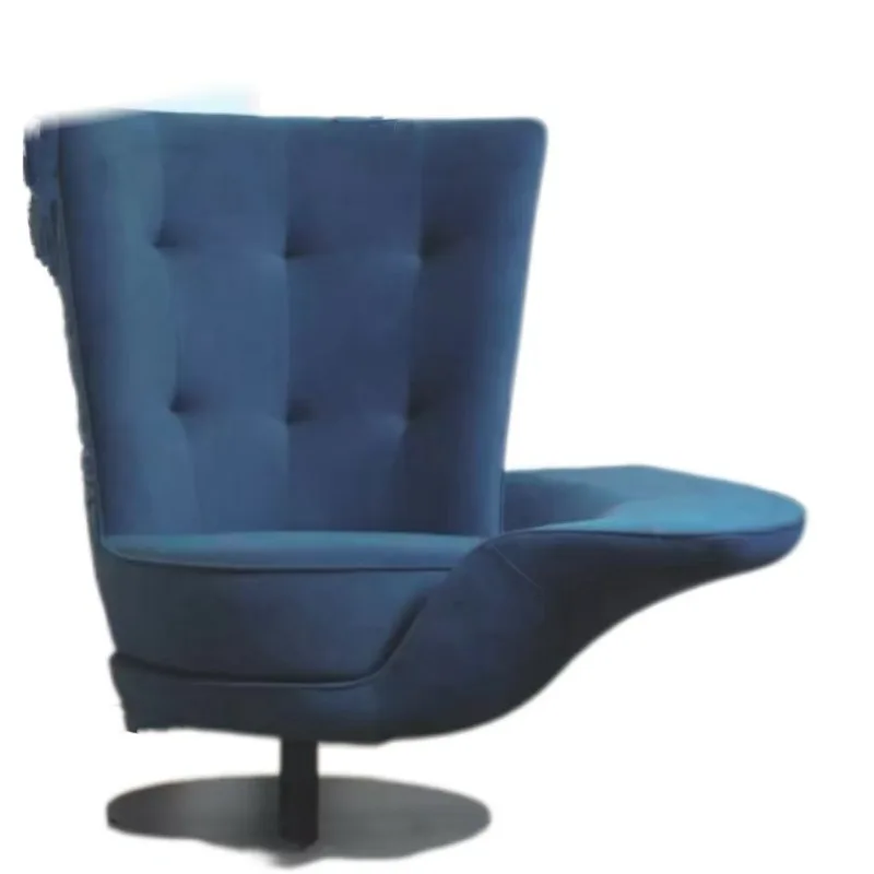Italian light luxury modern leather soft bag creative rotating armrest villa leisure chair no single chair
