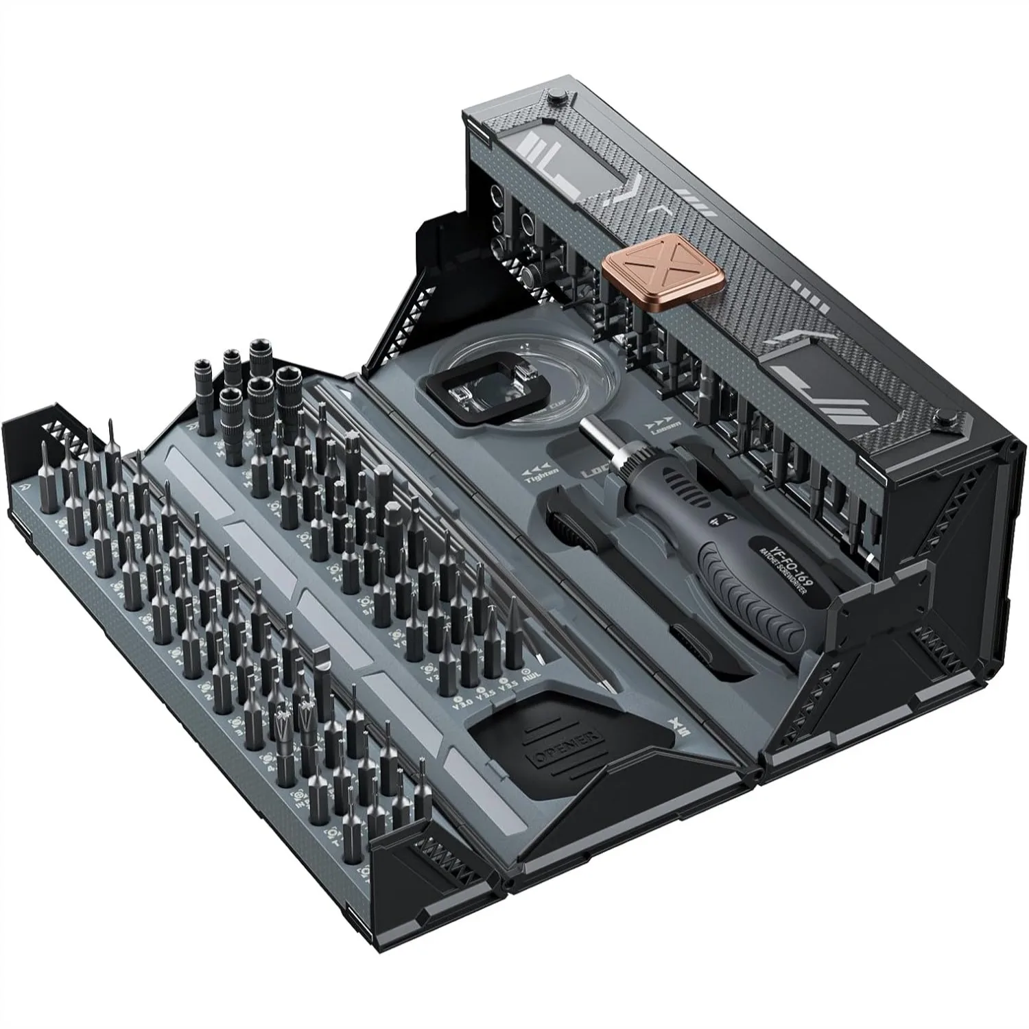 Precision Ratchet Screwdriver Set, 180 in 1 Computer Repair Kit for Laptop, iPhone, MacBook, PS5, Xbox