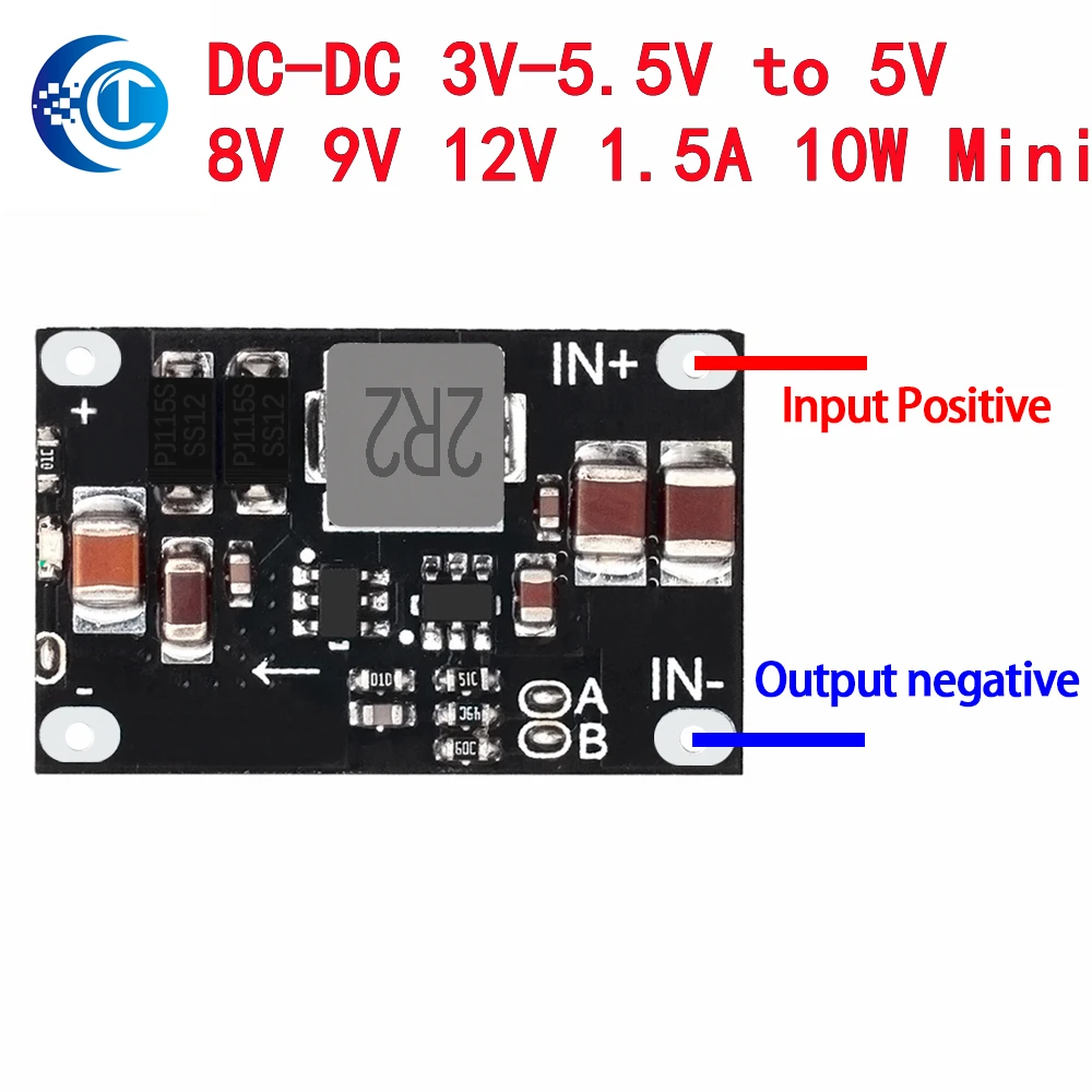 Multi-Function Mini Boost Converter | 3-5.5V Input to 5-12V Adjustable Output 1.5A 10W Max