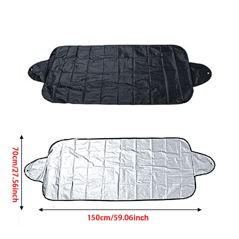 Auto Front Glass Shelter, Weather Resistant Sun Heat Insulation Cover, Dust Ice Snow Barrier for Vehicle Outdoor Parking