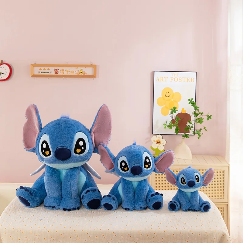 25/40/60cm Disney ange point en peluche jouet dessin animé grande oreille point poupée Lilo & point Anime grande poupée en tissu accompagnant les cadeaux de sommeil