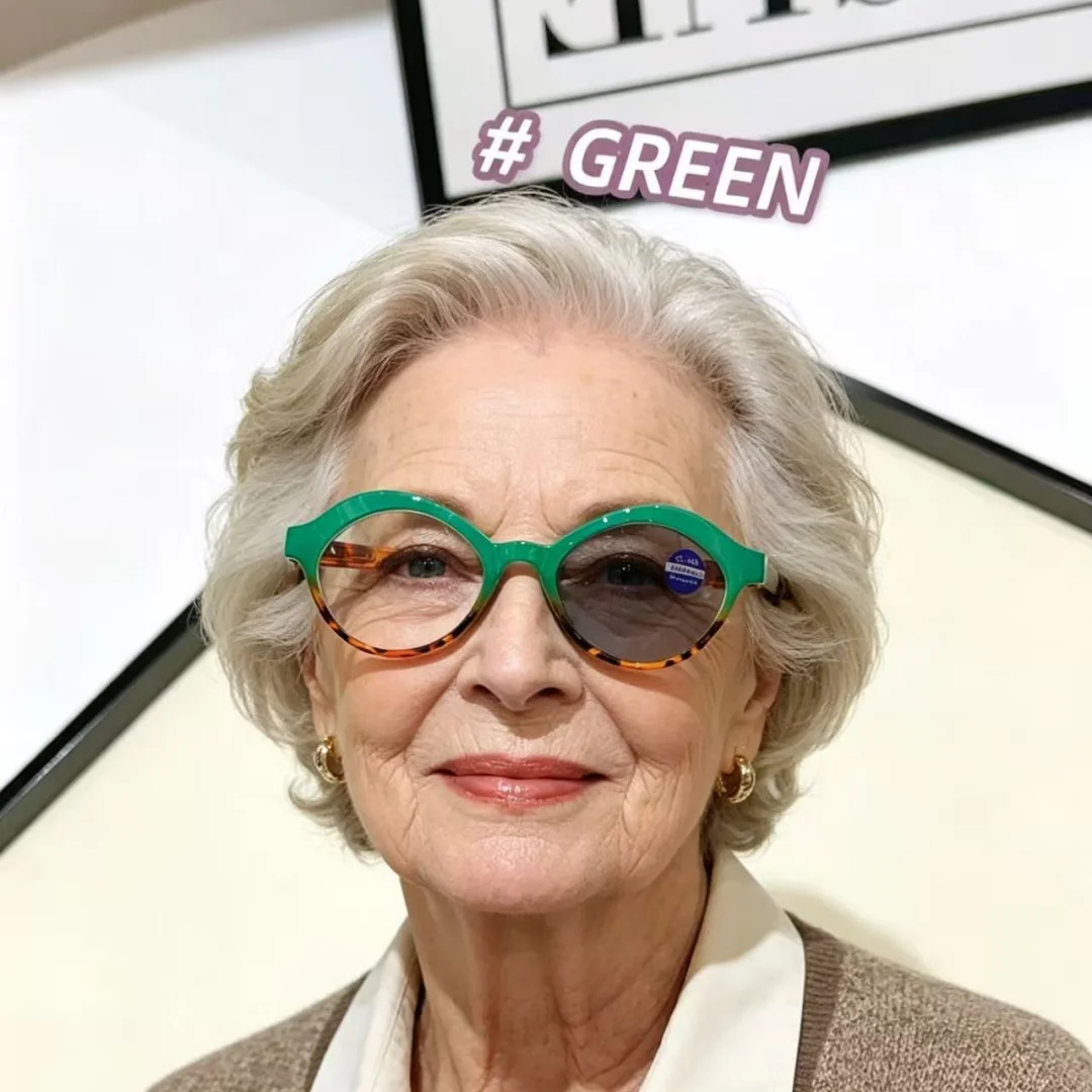 

Oval Photochromic Reading Glasses Blue Light Blocking Eyeglasses fashion Reading Glasses ladies Prescription Myopia Glasses