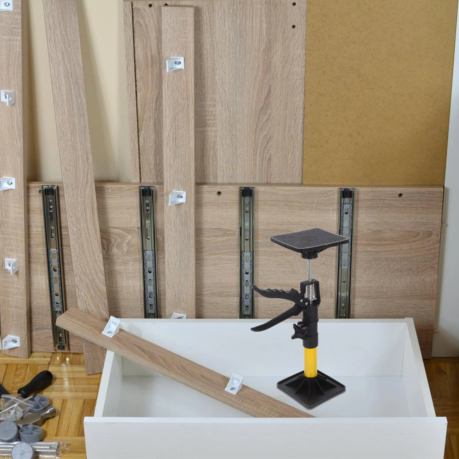 

2Pcs Adjustable Telescopic Cabinet Support Rods Retractable Sink Support Brackets Versatile Telescopic Poles Wall Cabinet