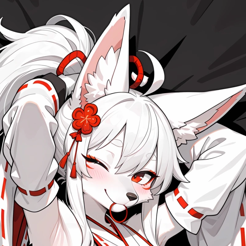 Dakimakura Anime Pillowcase Furry White Fox Girl Double-sided Print Life-size Body Pillow Cover Bedding Gifts