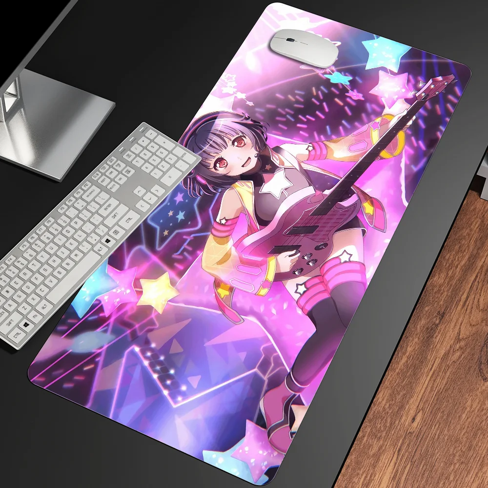 XXL Size Non-slip Wear-resistant for Desk Mat Anime Laptop Desk Office gamer table pad BanG Dream Mousepad Notebook Keyboard Pad