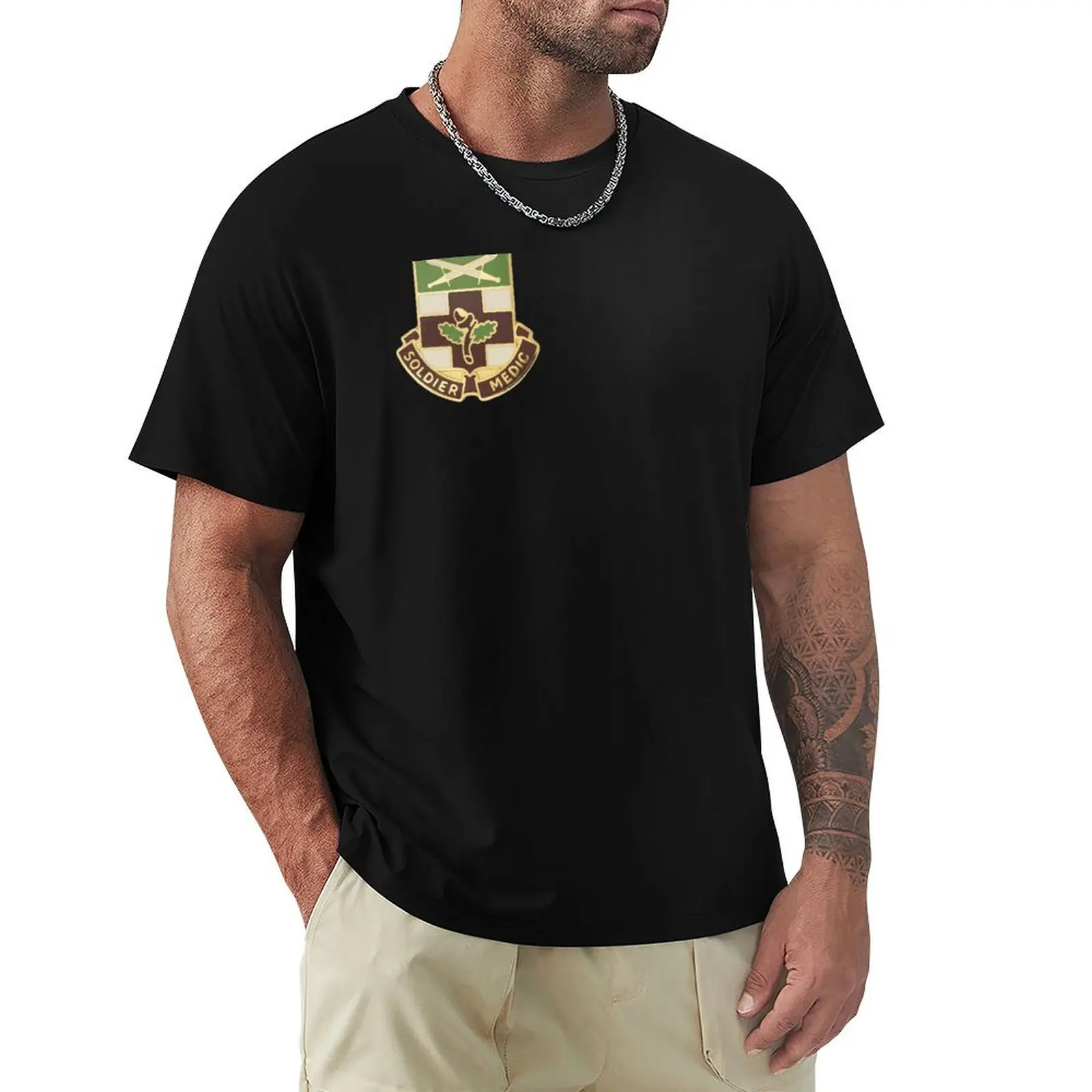232nd Medical Battalion Unit Crest T-Shirt Urban Style Print T-Shirt