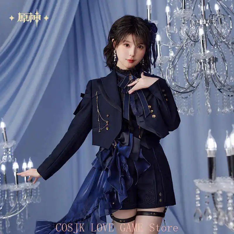 Presale Game Genshin Impact Official Merch miHoYo Original Furina Theme Impression Serie Coat Short Uniform Jacket Coat Gift - Image 2