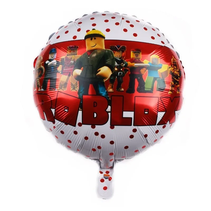 Ballons en Film d'aluminium, série thème ROBLOX, dessin animé, personnage mignon, fournitures de fête d'anniversaire, 20 pièces