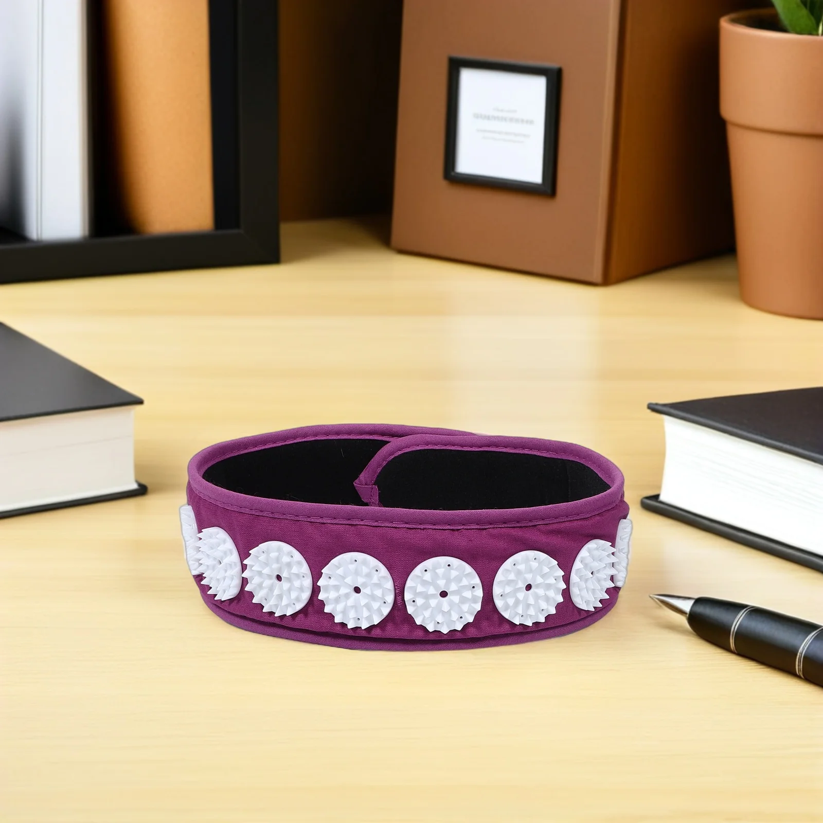 

2Pcs Acupressure Massage Belt Adjustable Headband Wrap for Relaxation Muscle Pain Relief Neck Head Spike Therapy