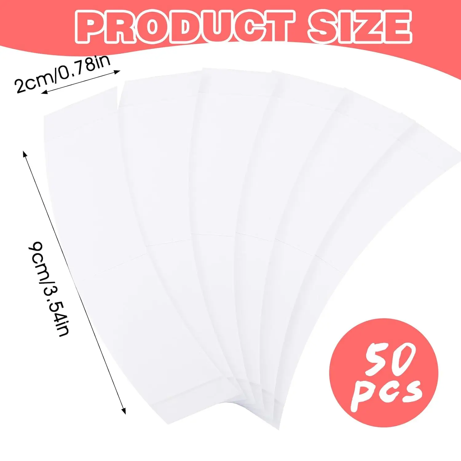 50 pcs Strong Adhesive Double-Sided Waterproof Lace Wig Tape - Transparent Hairline Tape for Secure Wig & Extension Attachment