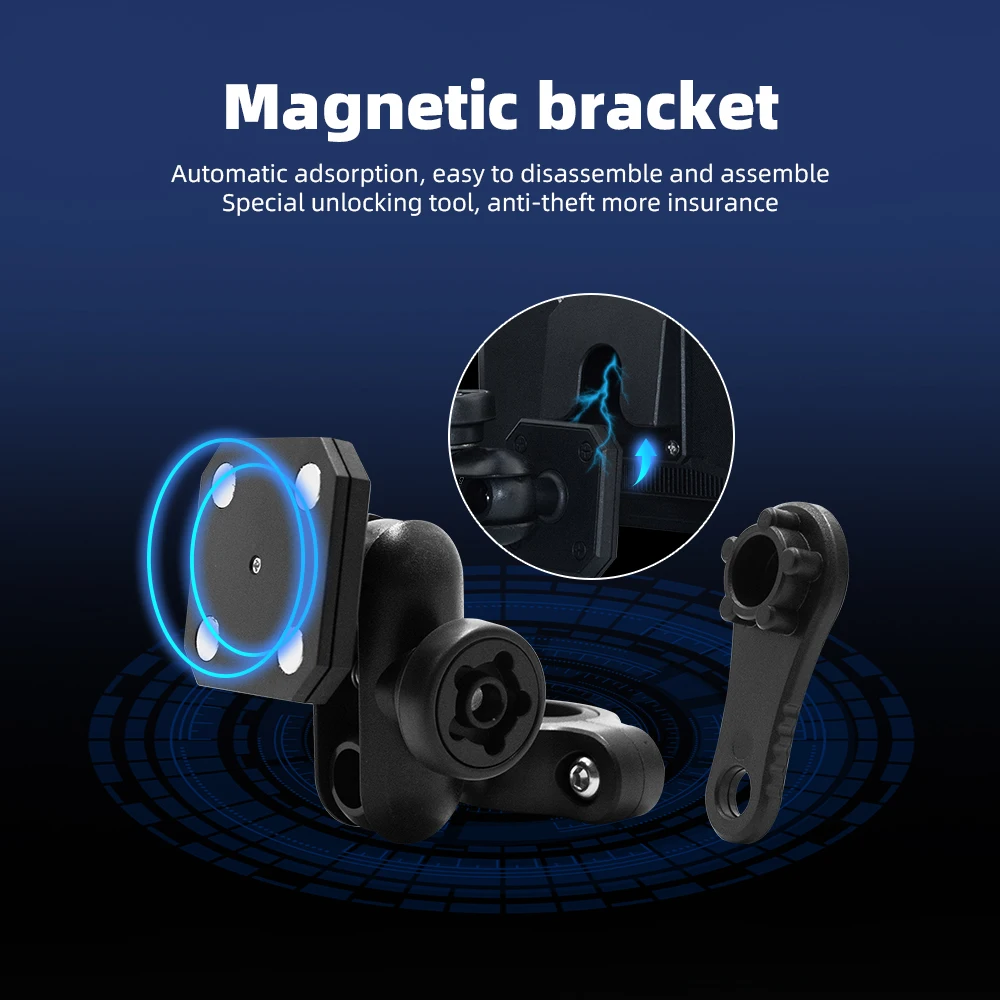 EKIY Wireless CarPlay Moto Android Auto 7.0 بوصة لوحة قيادة رقمية محمولة للدراجات النارية نظام تحديد المواقع والملاحة شاشة عرض