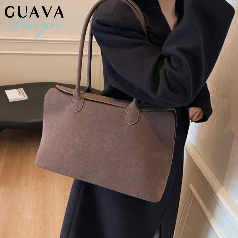 

Замшевая сумка, женская сумка в стиле ретро, винтажная женская сумка 2025 года, элегантные сумки на плечо в английском стиле, женская повседневная пригородная сумка