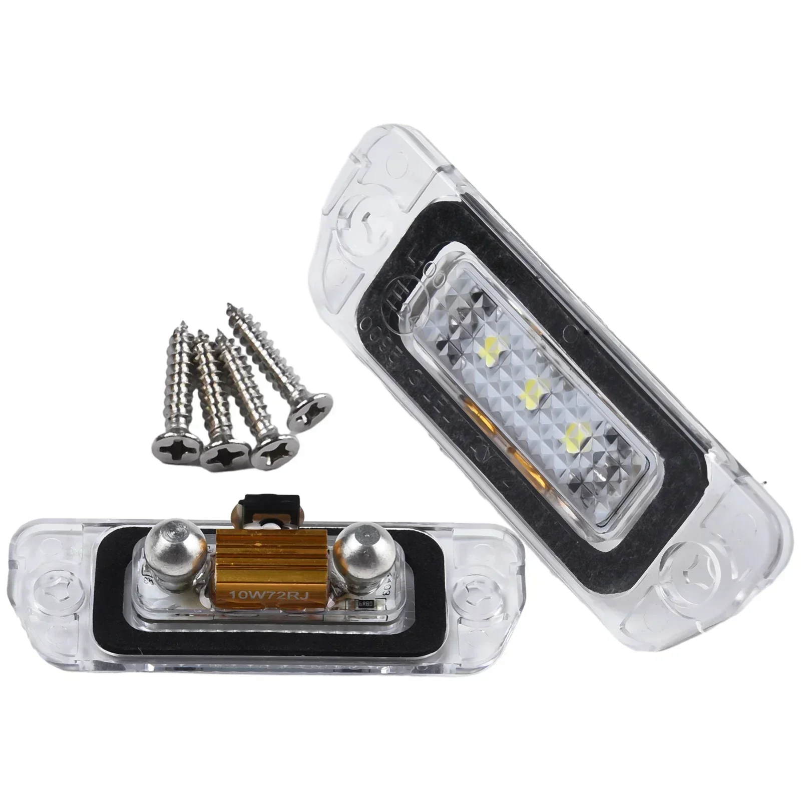 

Portable License Plate Light 2Pcs Set White 3-SMD ABS Attachment Auto DC 12V For Mercedes-Benz GL350 2010-2012
