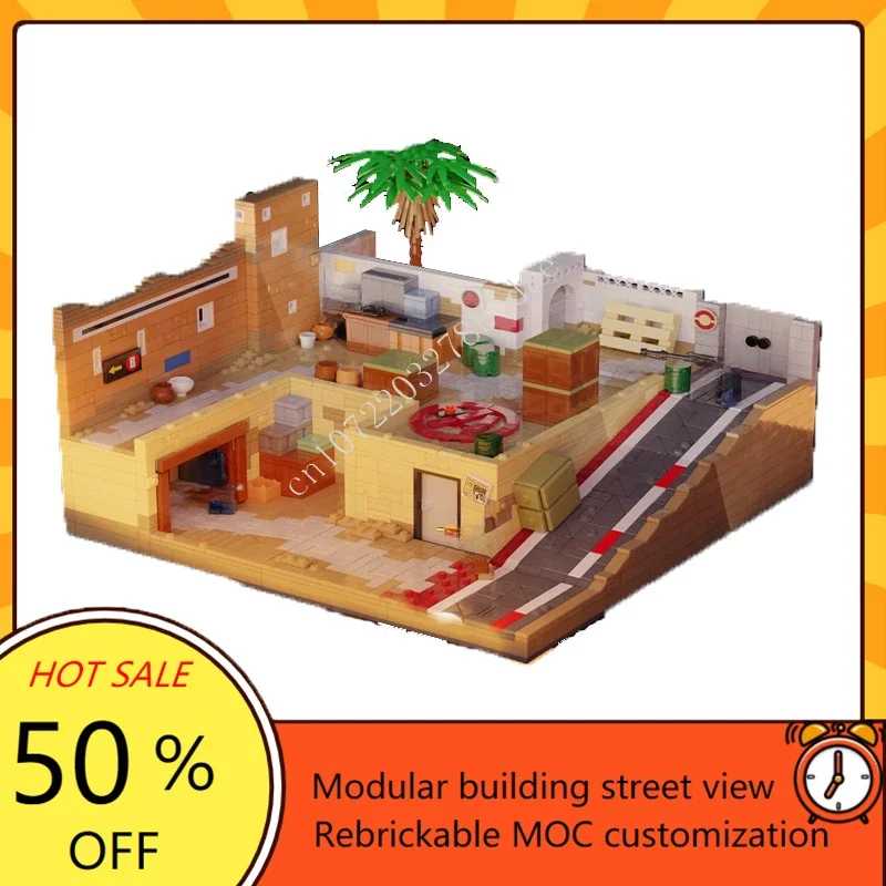 

1952PCS Counter-Strike Dust2 Plant a Space War Military MOC Battle Model DIY Birthday Toy Gift with Puzzle Features Christmas