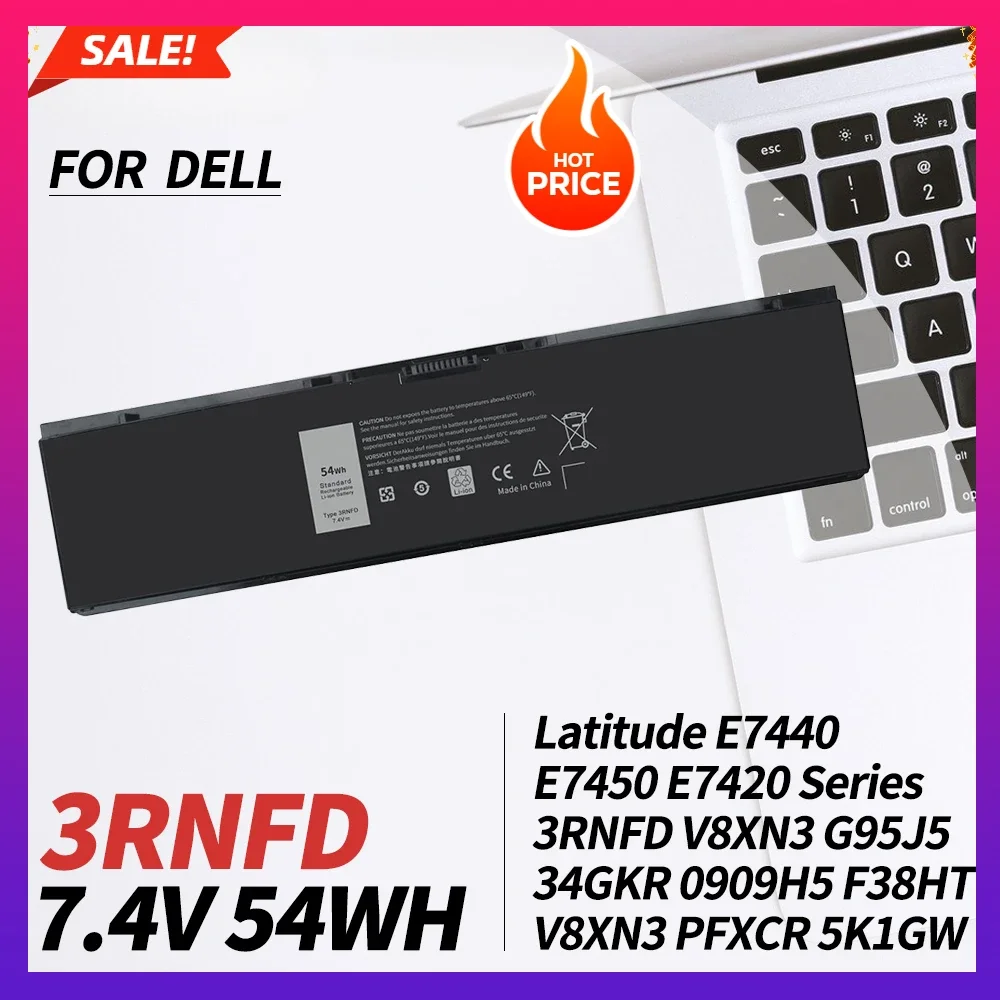 3RNFD E7450 E7440 Laptop Battery for Dell Latitude 14 7000 E7420 PFXCR 34GKR F38HT G95J5 G0G2M T19VW V8XN3 909H5 5K1GW 451-BBFT